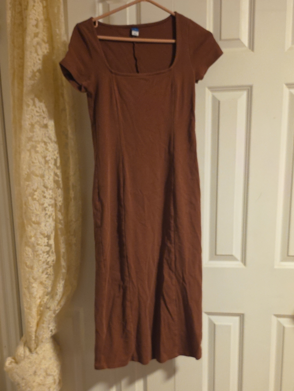 Old Navy Chocolate Brown Scoop-Neck Maxi Dress